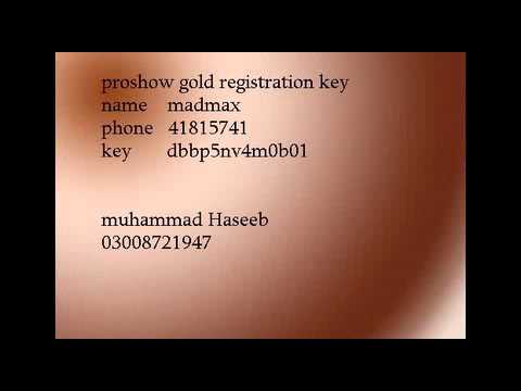 Proshow Gold 7.0.3527 Serial Key